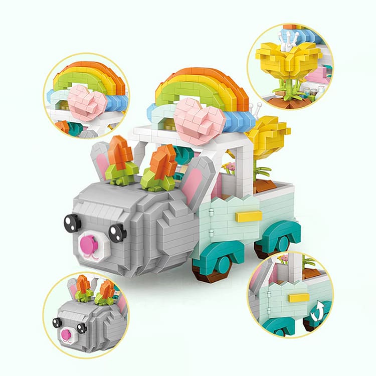 LOZ Mini Diamond Blocks | Rabbit Car - iKids