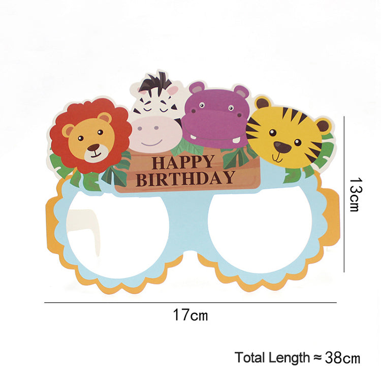 Party Paper Glasses | Animal Zoo - iKids