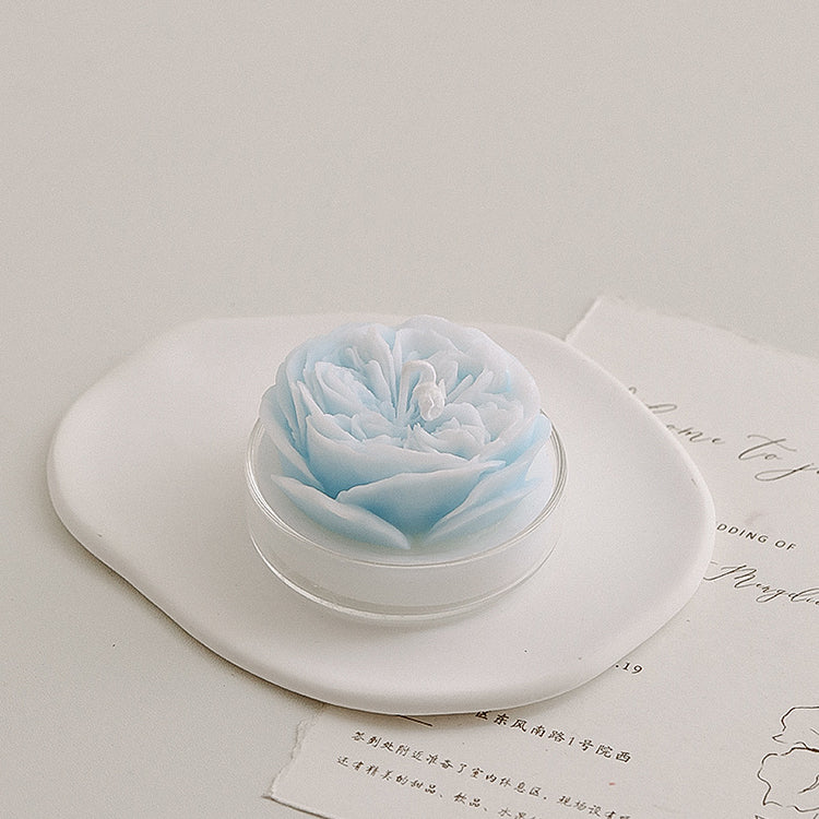 Flower Scented Candle | Blue Austin Rose