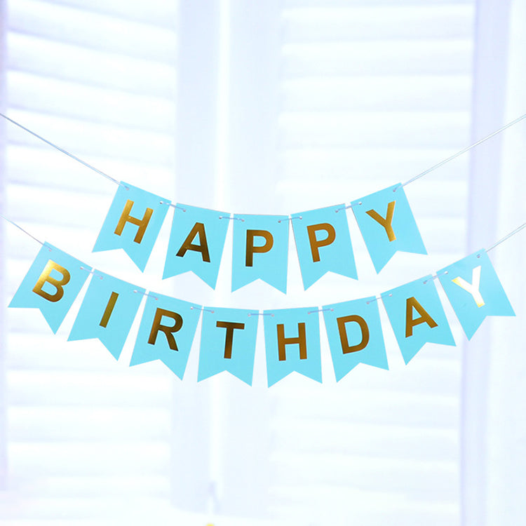 Happy Birthday Banner | Blue - iKids
