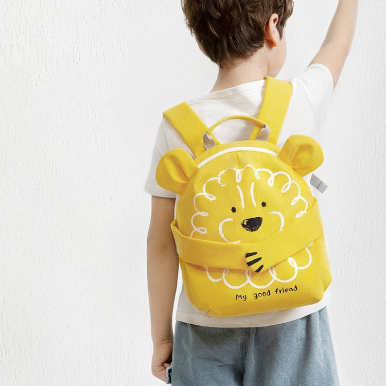 Cartoon Children's Backpack | Yellow Lion - iKids