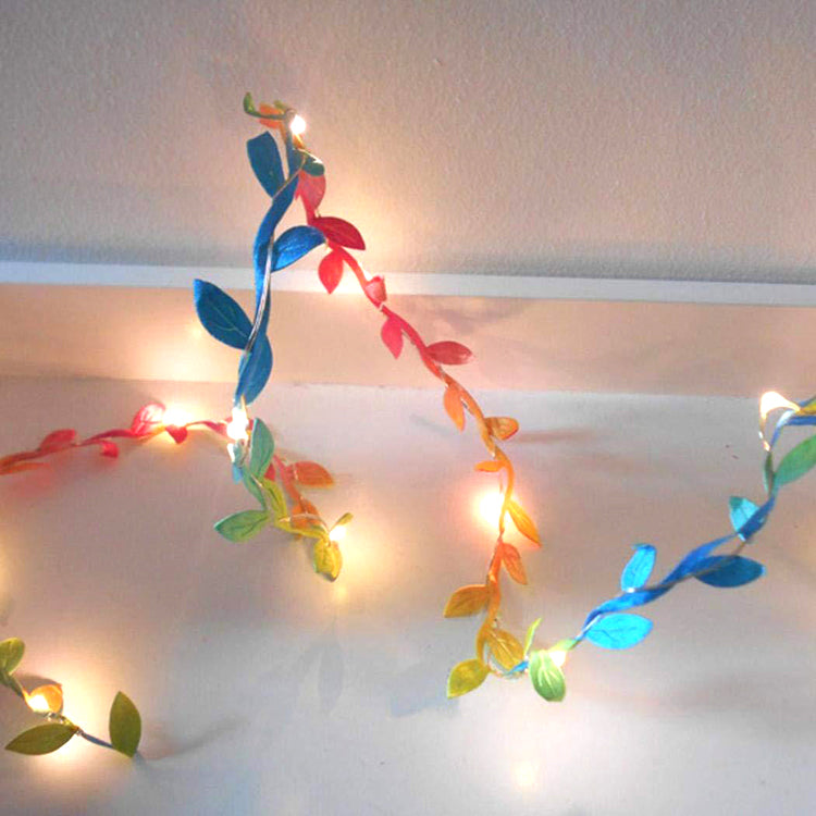 Colour Leaf Garland String Lights - iKids