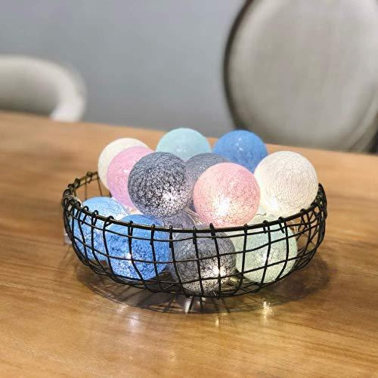 Cotton Balls String Lights | 10 Pastel