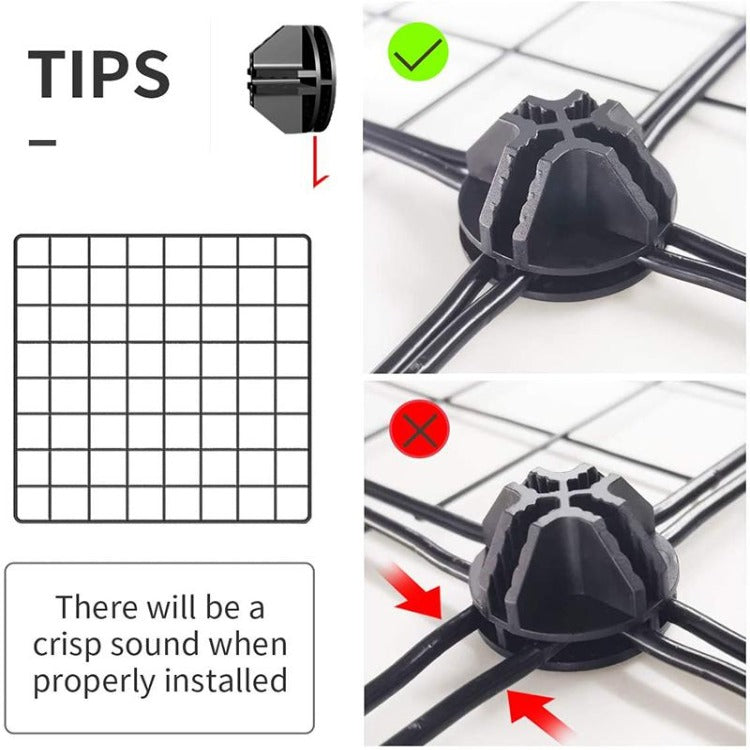 DIY Storage Cabinet Wire Grid Metal Organizer Black - iKids