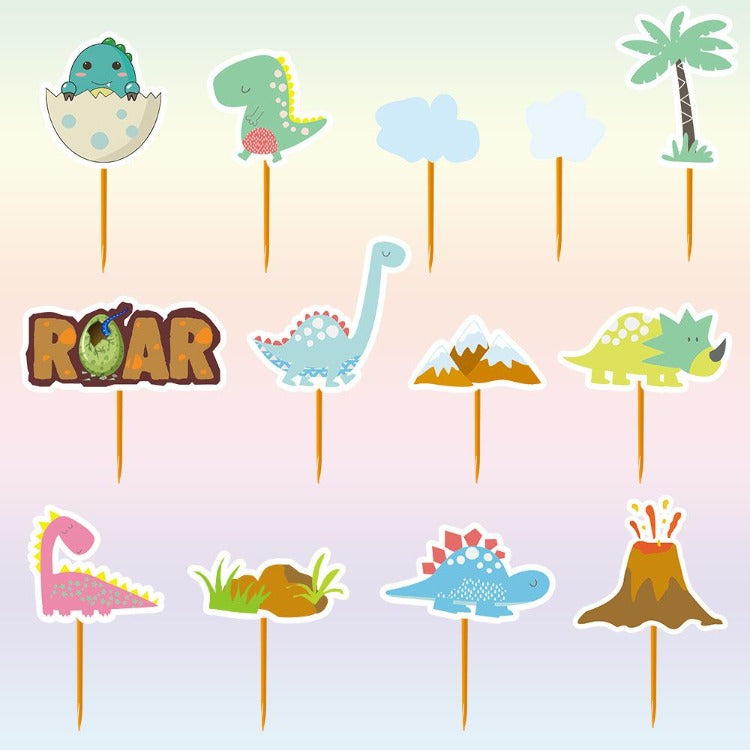 Dinosaur Cupcake Toppers - iKids