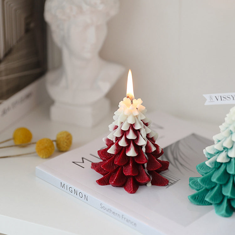 Scented Candle | Red 3D Christmas Tree - iKids