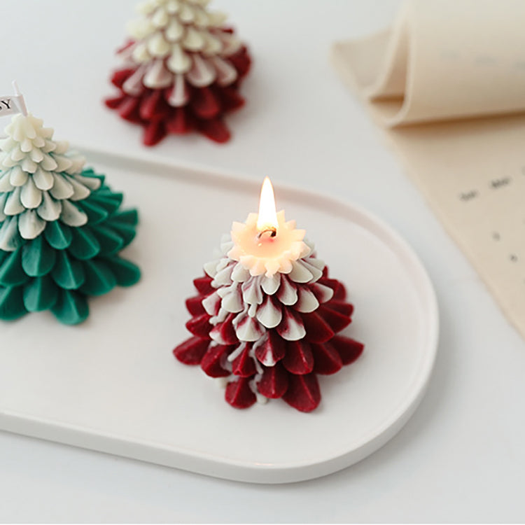 Scented Candle | Red 3D Christmas Tree - iKids