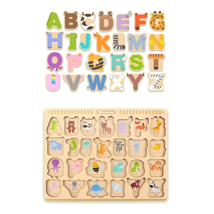 English Letters See-Inside Puzzle - iKids