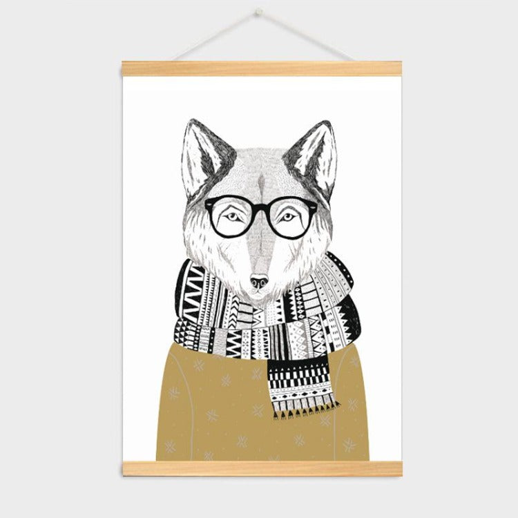 Poster Hanger Frame - Nordic Wolf Light - iKids