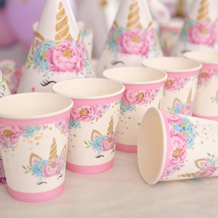 Premium Birthday Party Tableware | Unicorn | 6 Guests - iKids