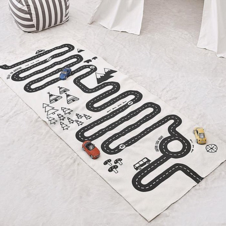 Cotton Play Rug Highway - iKids