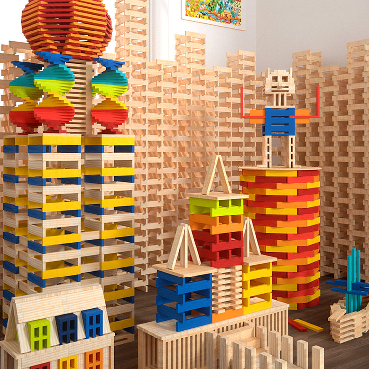 Mideer Creative Tower City Wood Blocks - iKids