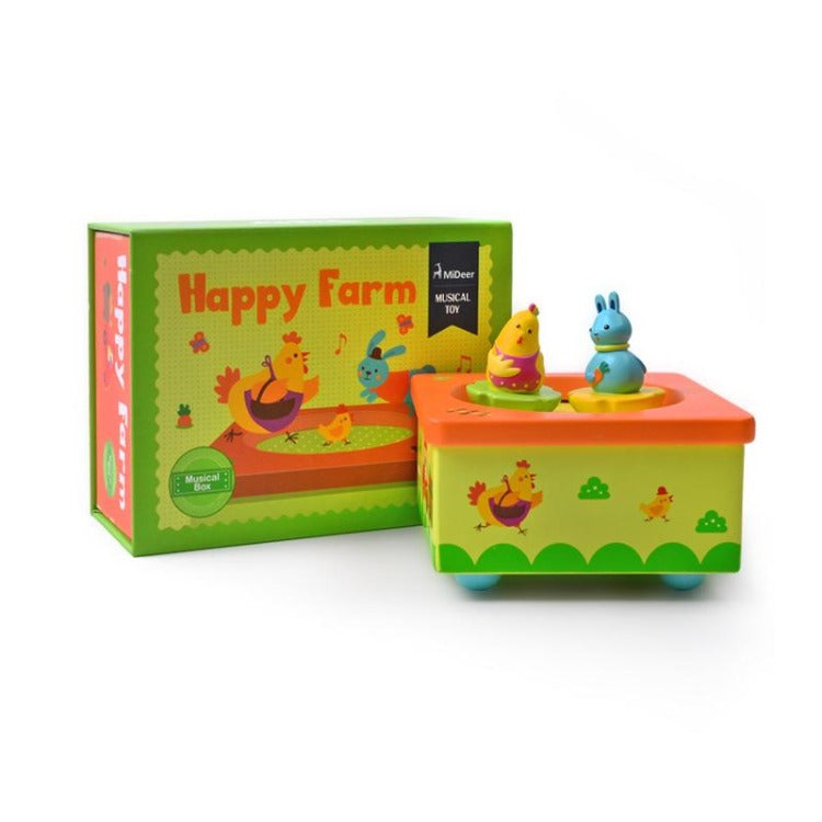 Wooden Musical Box Happy Farm - iKids