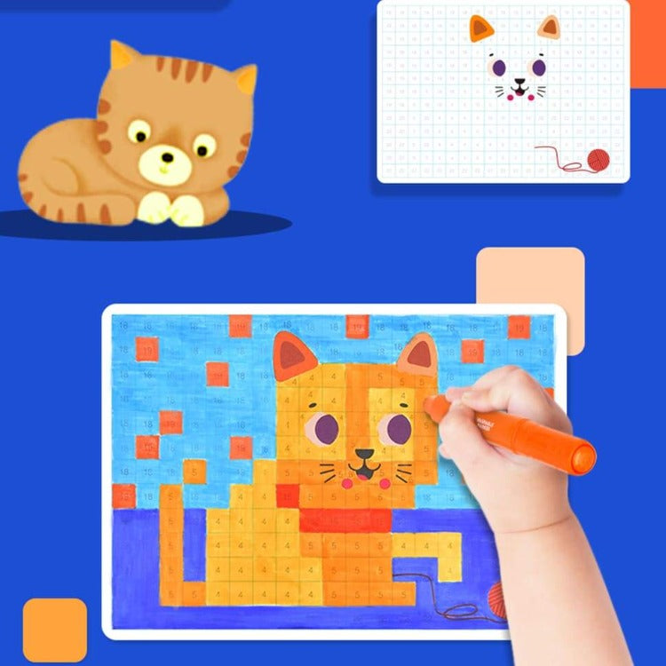 Mideer Mini Games Colouring Pixels - iKids