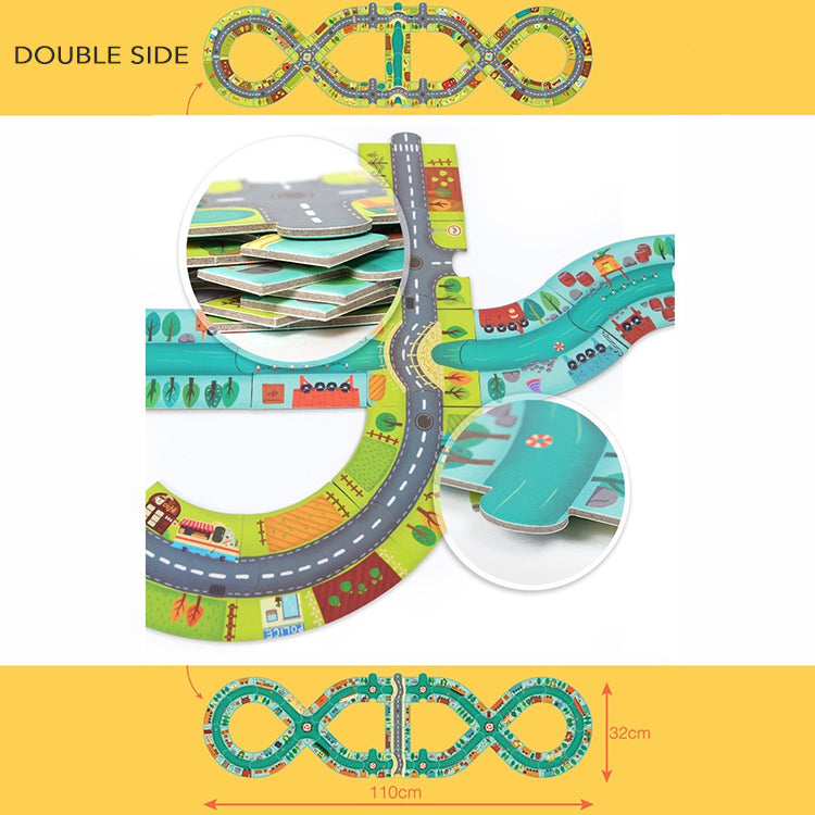 Mideer Traffic Road Puzzle Circuit - iKids