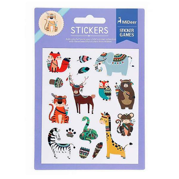 Mideer Wild Animal Colourful Stickers - iKids