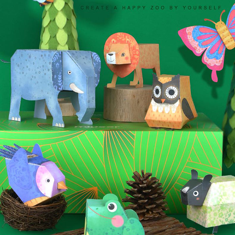 Mideer Origami Paper Animals 3D Paper Craft Toy - iKids