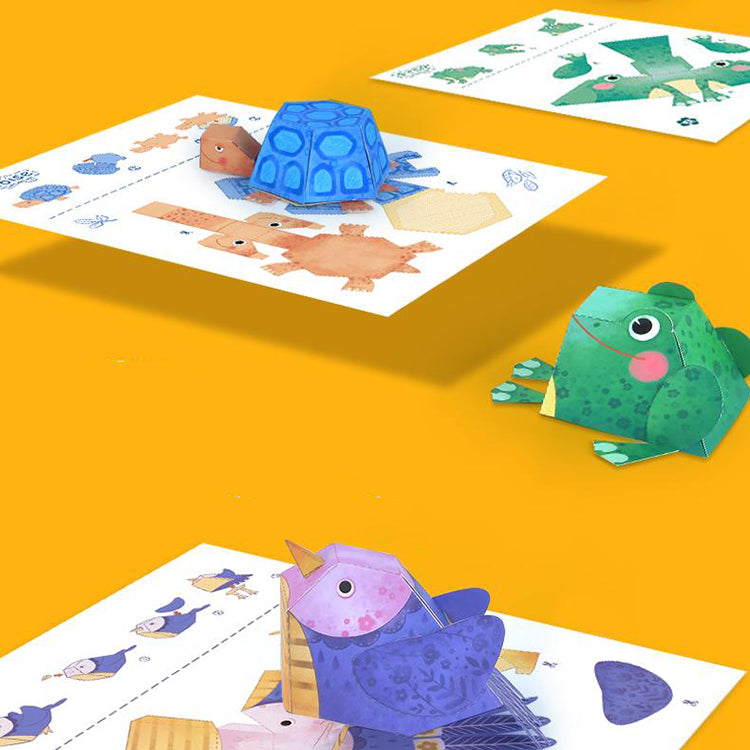 Mideer Origami Paper Animals 3D Paper Craft Toy - iKids