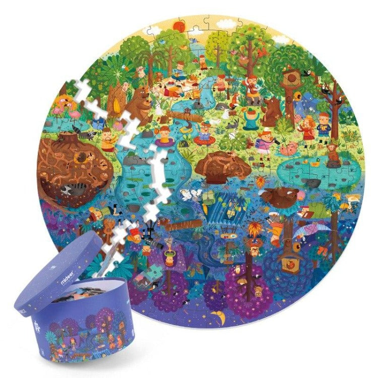 Mideer Circle Puzzle - A Day in the Forest - iKIds