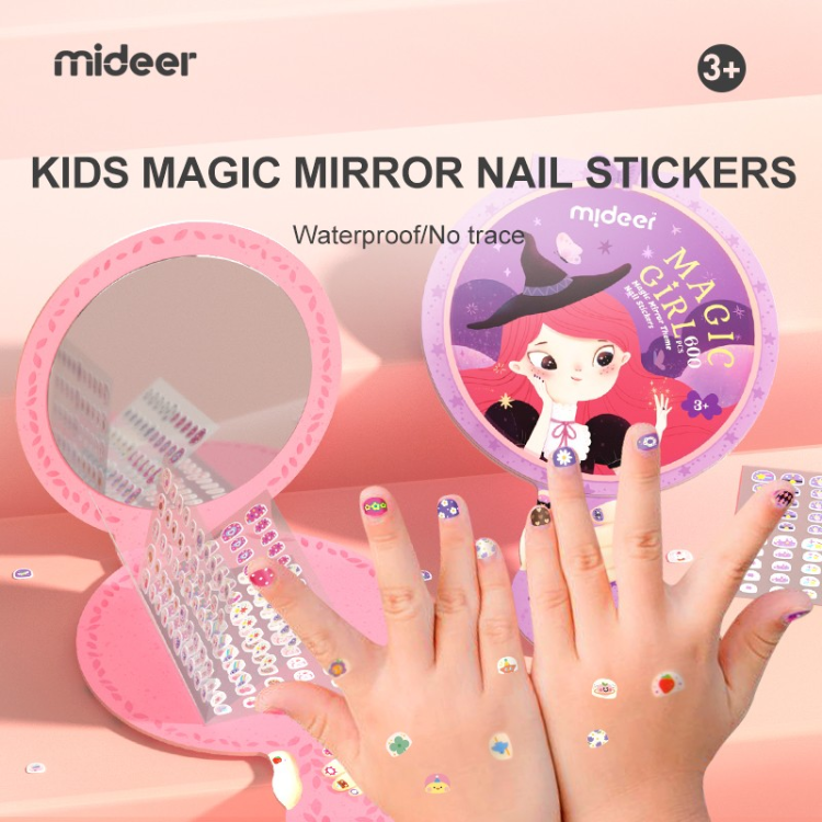 Magic Mirror Theme Nail Stickers | Flower Princess MD4200 - iKids