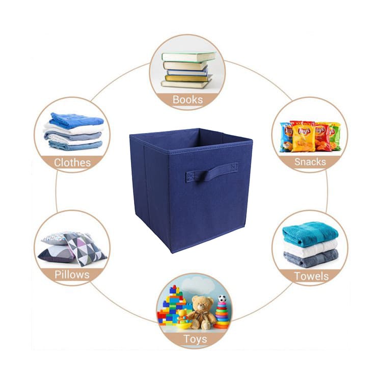Foldable Storage Boxes | Navy - iKids