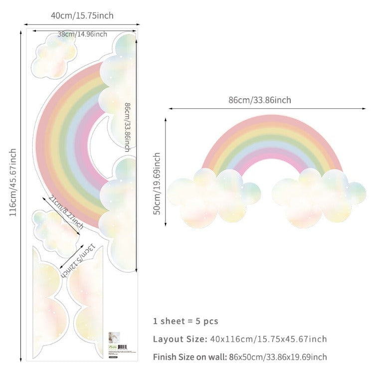Rainbow Wall Decal | Rainbow Heaven