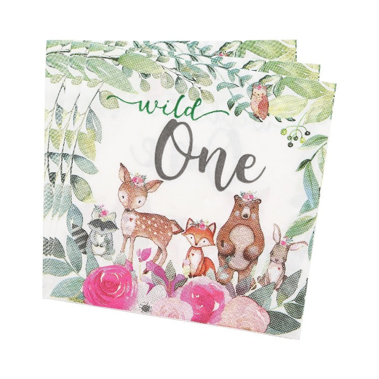 Birthday Party Tableware | Wild One | 16 Guests Easy - iKids