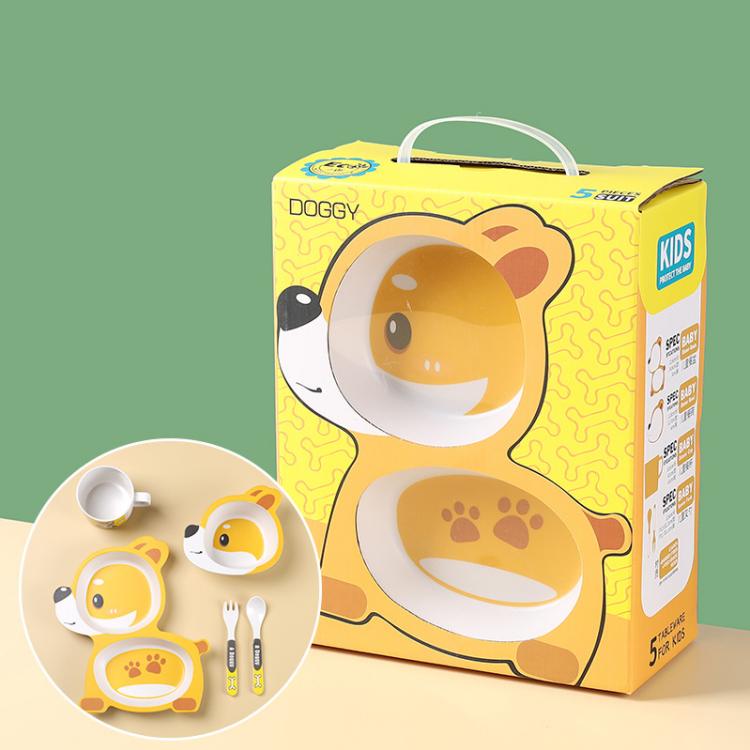 5 Piece Dinner Set | Dog - iKids