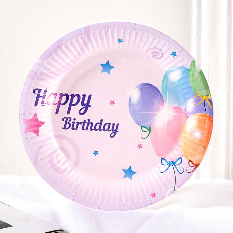 Party Paper Plate | Balloon | 7" Set of 10 - iKids