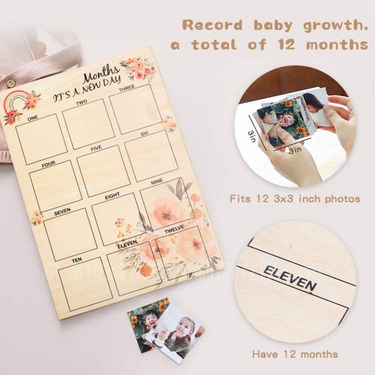 Monthly Milestone Photo Frame | Flower - iKids