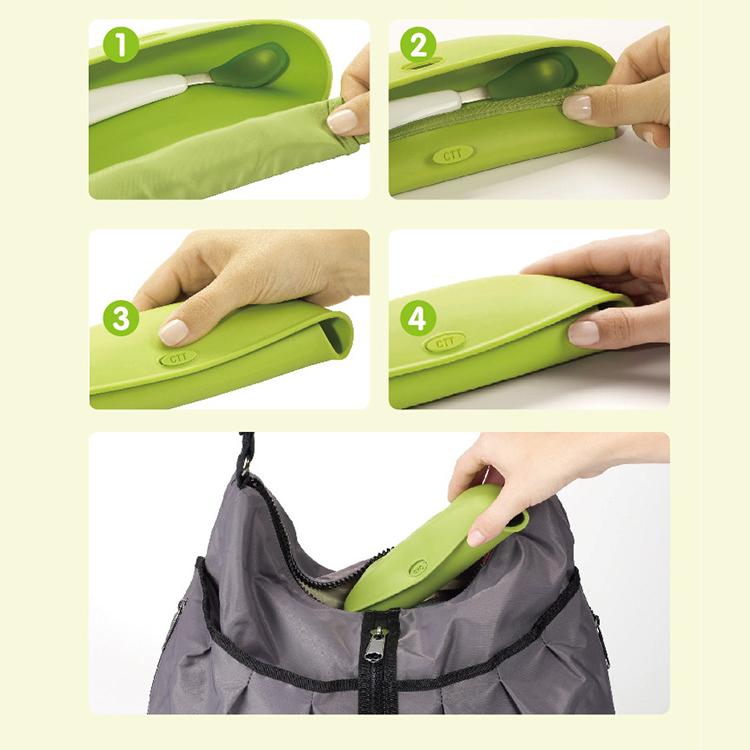 Roll-Up Pocket Bib Cherry - iKids