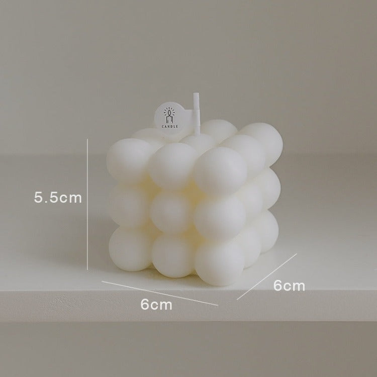 Scented Candle | White Bubble Cube - iKids