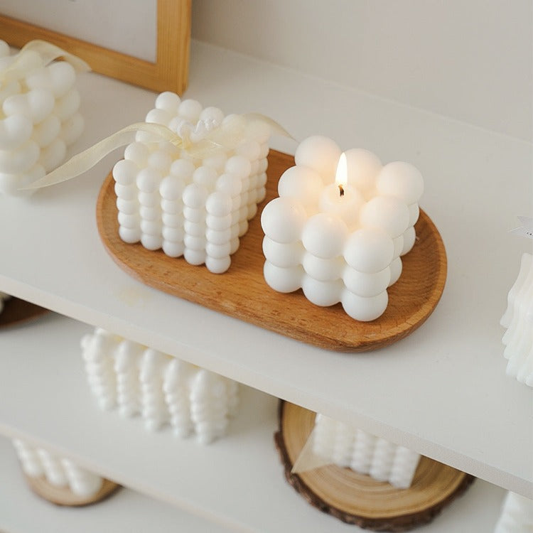 Scented Candle | 5 Level White Bubble Cube - iKids