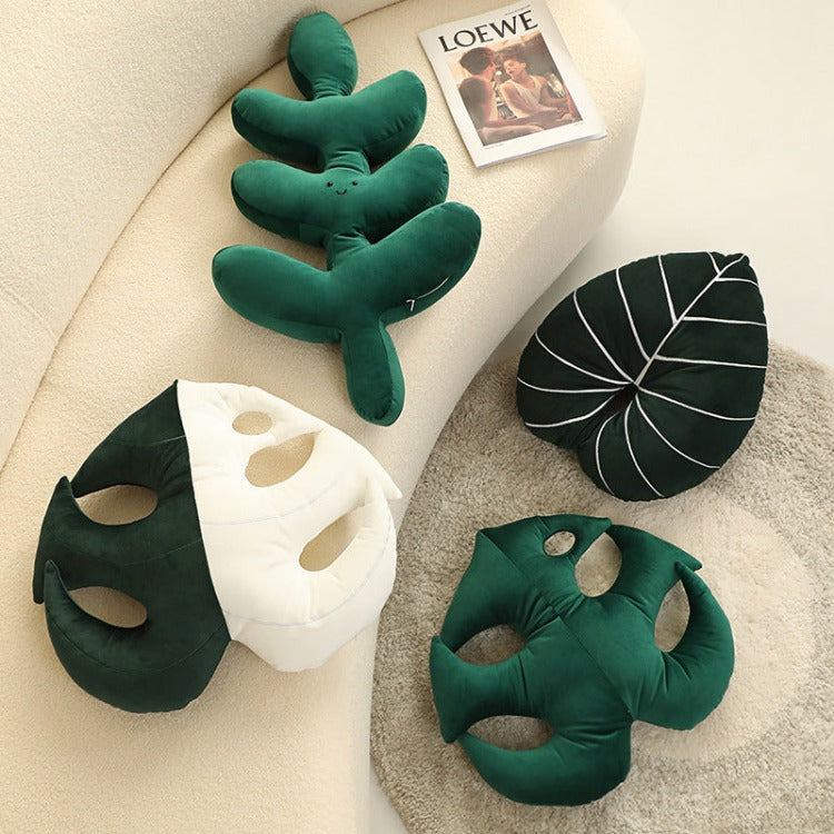 Nordic Leaf Cushion | Happy Leaf - iKids