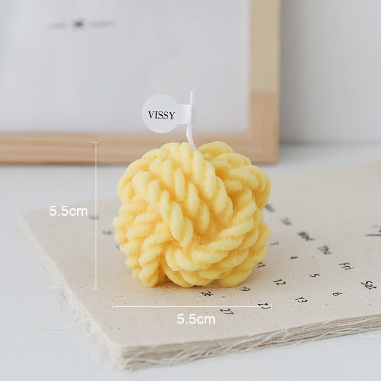 Scented Candle | Yellow Ball of Yarn - iKids