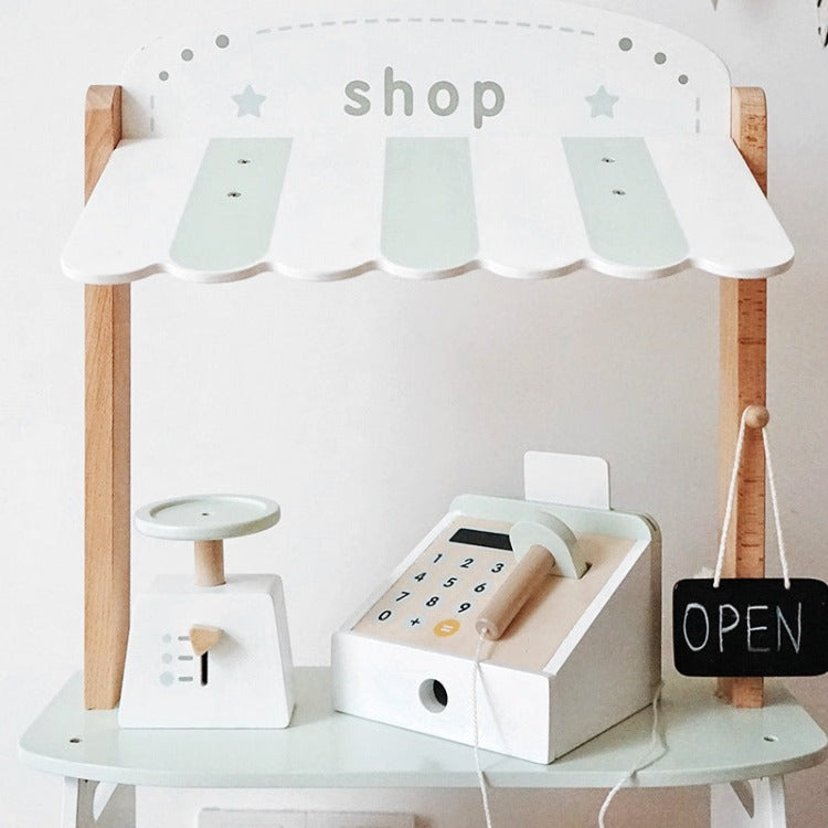 Nunukids Wooden Fruit Stall Grocery Shop - iKids