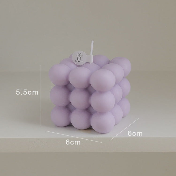 Scented Candle | Purple Bubble Cube - iKids