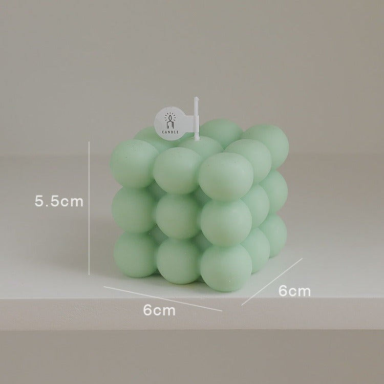 Scented Candle | Green Bubble Cube - iKids