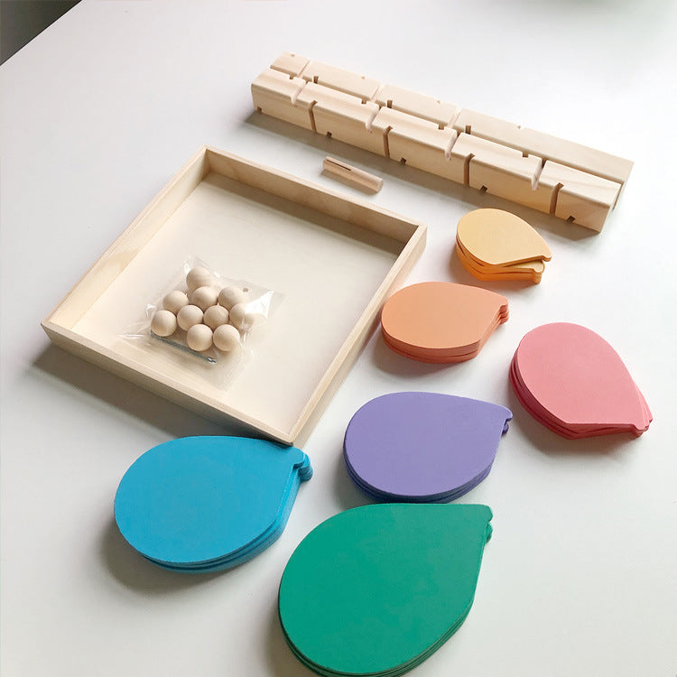 Wooden Rainbow Block | Rainbow Marble Tree