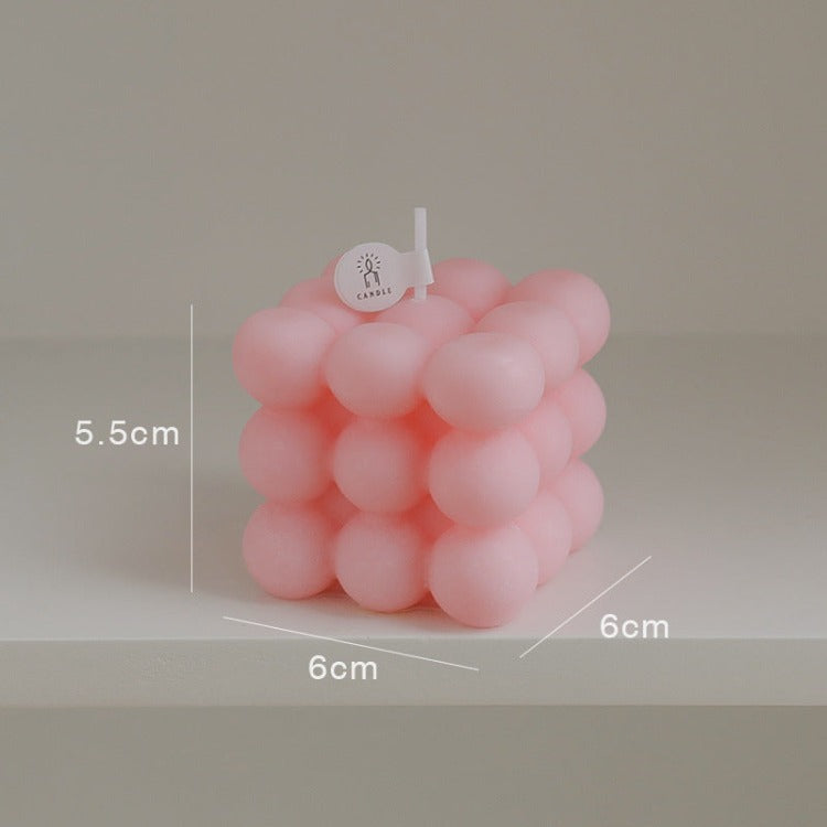Scented Candle | Pink Bubble Cube - iKids