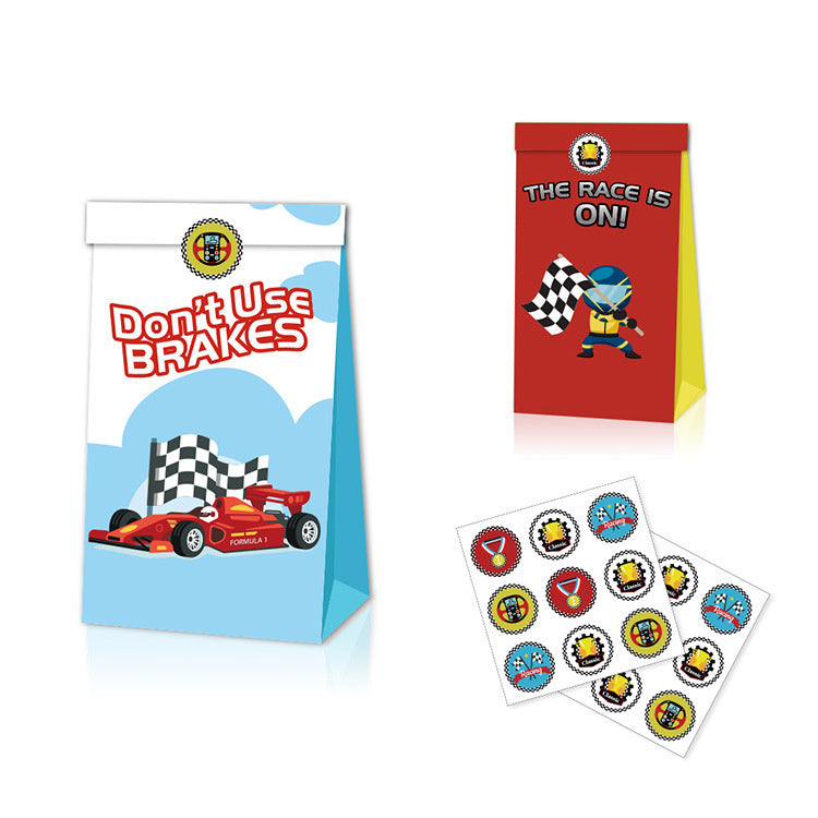 Paper Party Bag | Racing Car | 12 Pcs - iKids