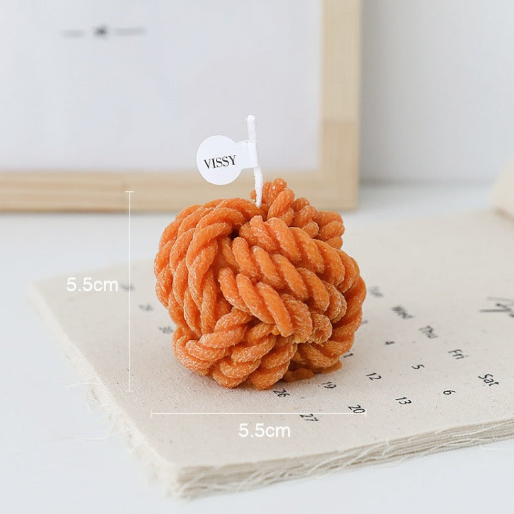 Scented Candle | Orange Ball of Yarn - iKids