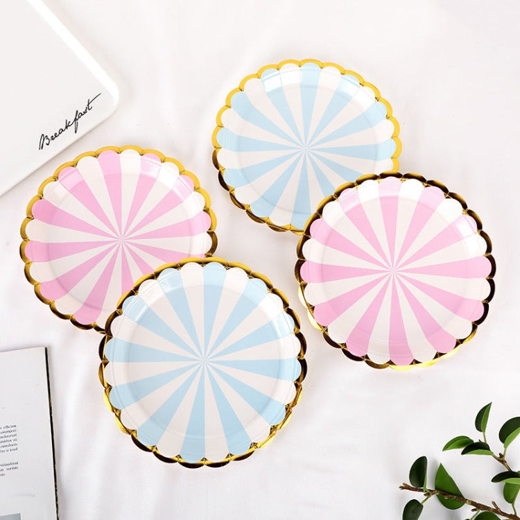 Party Paper Plate | Classic Candy Blue | 9" Set of 10 - iKids