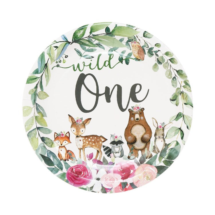 Birthday Party Tableware | Wild One | 16 Guests Easy - iKids