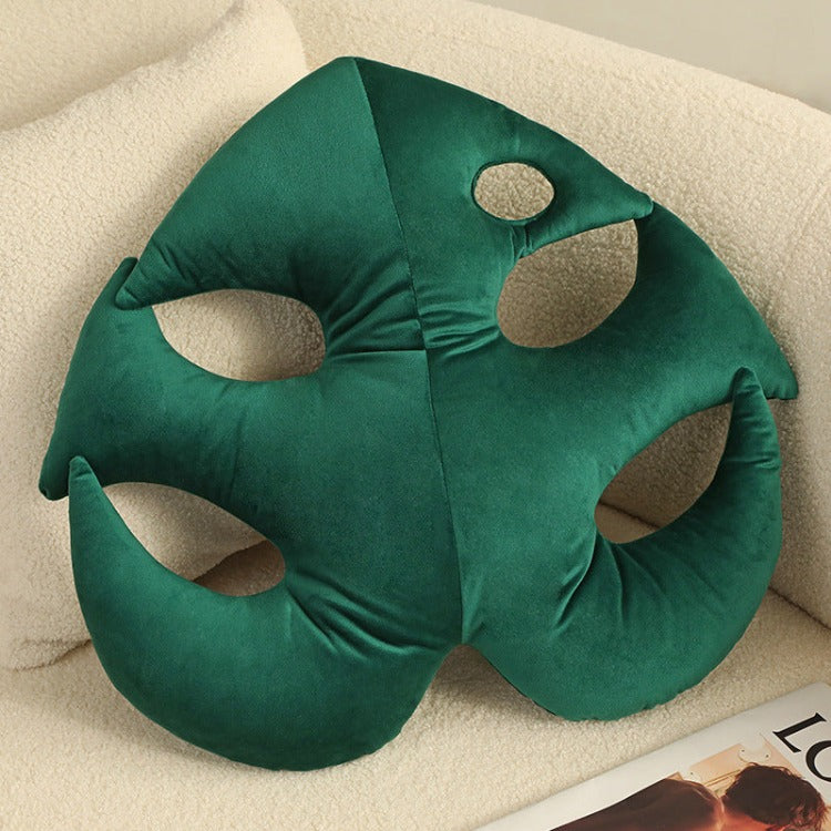 Nordic Leaf Cushion | Green Monstera Leaf - iKids