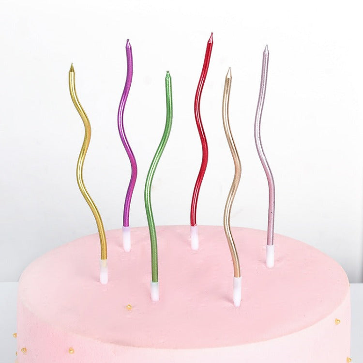 Twisty Birthday Candle | Metal 6-Count - iKids