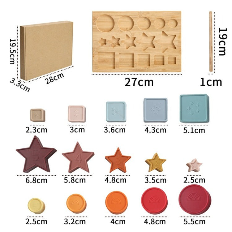 Silicone Stacking Puzzle Board - iKids