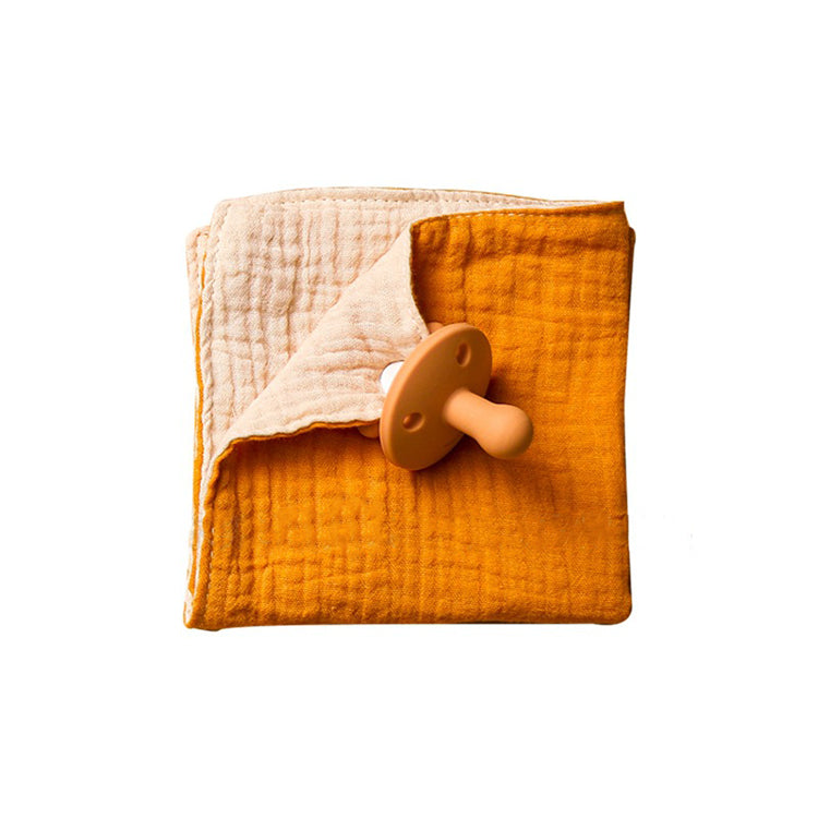 Pure Cotton Comforter with Pacifier | Orange - iKids