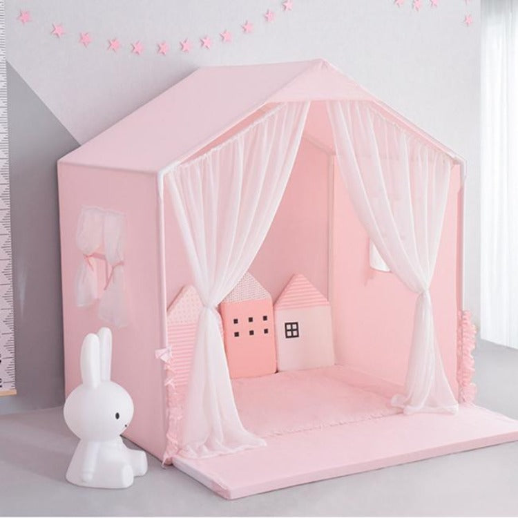 Playhouse with Curtain Pink - iKids