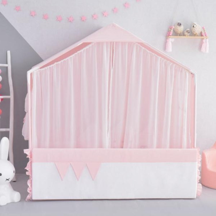 Playhouse with Curtain Pink - iKids